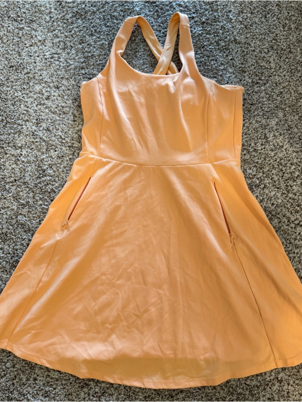 Zella Peach Midi Dress